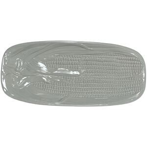 Vintage 70s Corn Serving Platter Ancora Italy 6806 White Ceramic 15.25”
